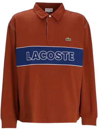 Lacoste Rugby Polo Shirt In Brown