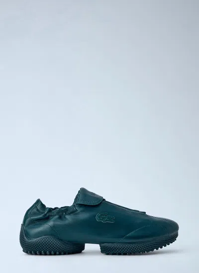 Lacoste Runway Low Set Leather Sneakers In Green
