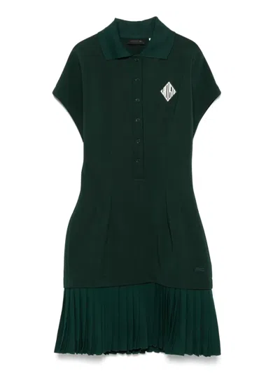 Lacoste Runway Mini Dress In Green