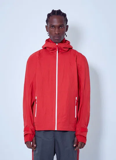 Lacoste Runway Technical Gabardine Jacket In Red