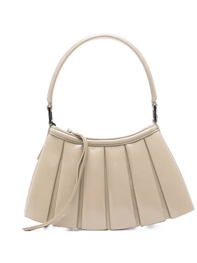 Lacoste S Lenglen Pleated Patent-finish Clutch Bag In Pattern