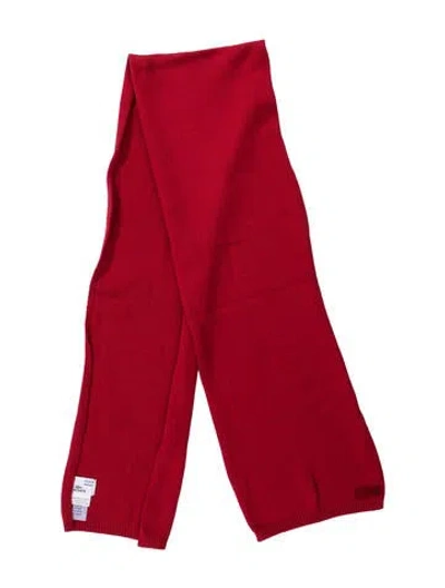 Pre-owned Lacoste Scarf In Red
