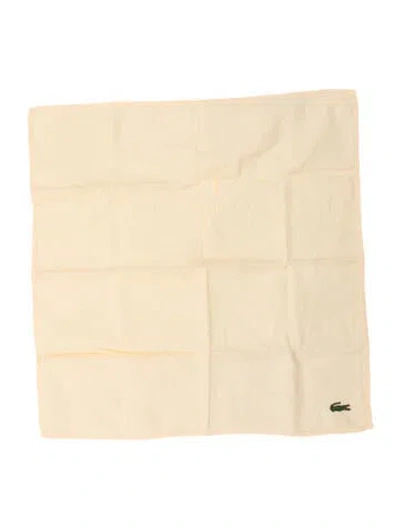 Pre-owned Lacoste Scarf In Yellow