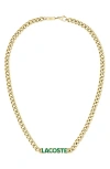 Lacoste Script Necklace In Gold
