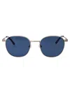 Lacoste Semimatte Palladium Metal Sunglasses In Silver