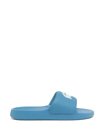 Lacoste Serve Logo Slides In Blue