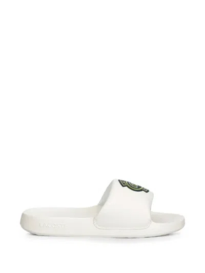 Lacoste Serve Slide 1.0 Logo-patch Slides In White
