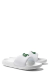 Lacoste Serve 0.0 Sliders White In White/green