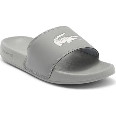 Lacoste Serve Slide Sandal In Gray