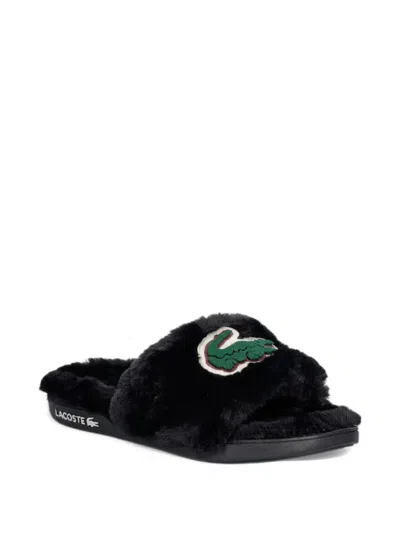 Lacoste Serve Slides Dualiste In Black