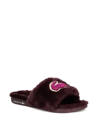 Lacoste Serve Slides Dualiste In Brown