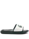 Lacoste Serve Slides In Green