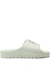 Lacoste Serve Logo-print Slides In White