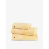 Lacoste Sesame L Lecroco Cotton Towel In Yellow