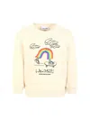 Lacoste Rainbow Sweatshirt In Yellow