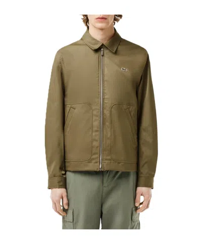 Lacoste Short Jacket In Green