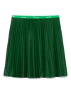 Lacoste Short Pleated Skirt In Green