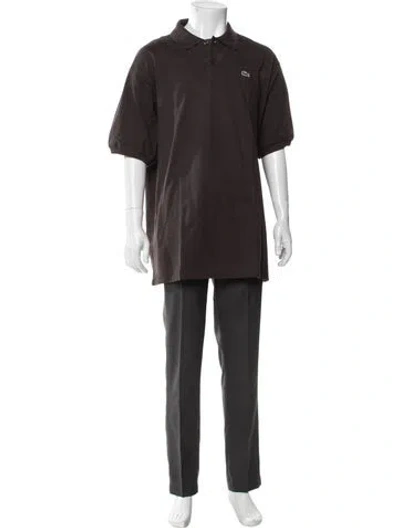 Pre-owned Lacoste Short Sleeve In Brown