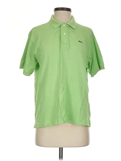 Pre-owned Lacoste Short Sleeve Button Down Shirt In Green
