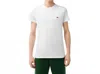 Lacoste Short Sleeve Crew Neck Pima Cotton Jersey T-shirt In White