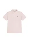 Lacoste Kids' Short-sleeve Logo-detail Cotton Polo Shirt In Neutral
