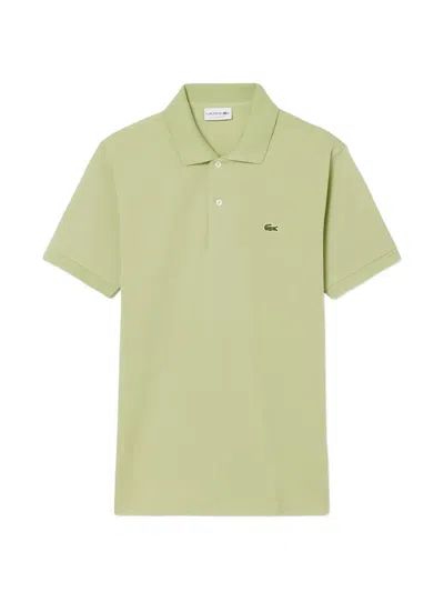 Lacoste Short-sleeve Logo-embroidered Polo Shirt In Green