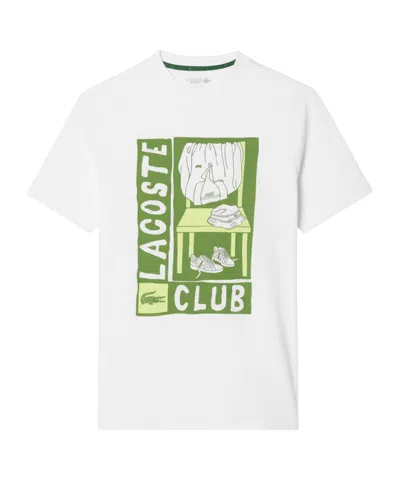 Lacoste Short Sleeve Performance T-shirt In White