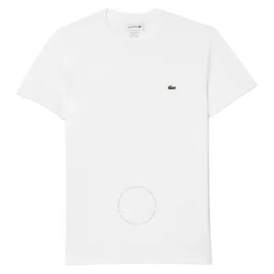 Lacoste Short Sleeve Pima Cotton Jersey T-shirt In White
