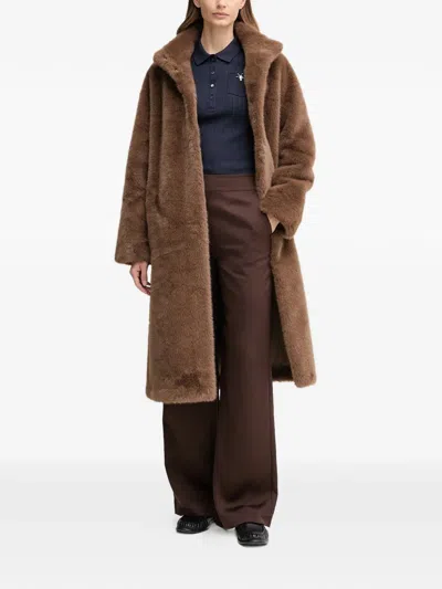 Lacoste Short-sleeve Pocket Polo Shirt In Brown