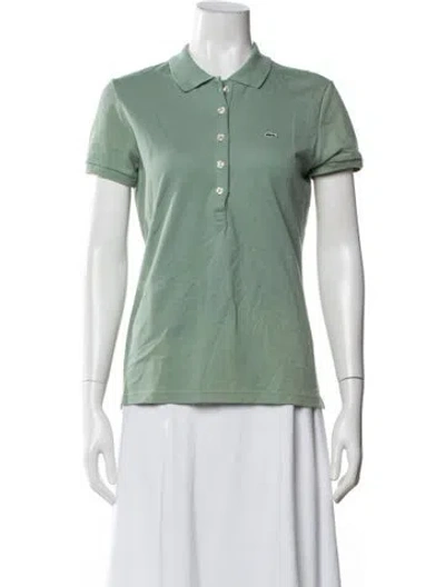 Pre-owned Lacoste Short Sleeve Polo In Blue