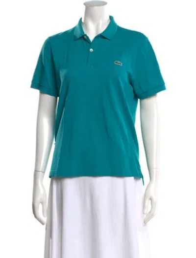 Pre-owned Lacoste Short Sleeve Polo In Blue