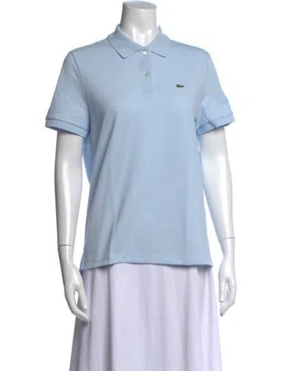 Pre-owned Lacoste Short Sleeve Polo In Blue