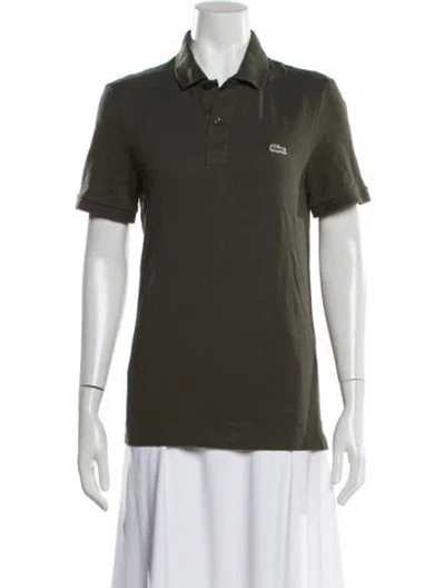 Pre-owned Lacoste Short Sleeve Polo In Green