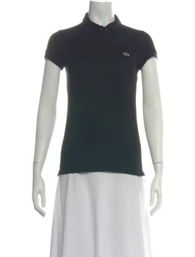 Pre-owned Lacoste Short Sleeve Polo In Green