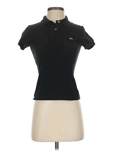 Pre-owned Lacoste Short Sleeve Polo Shirt In Black