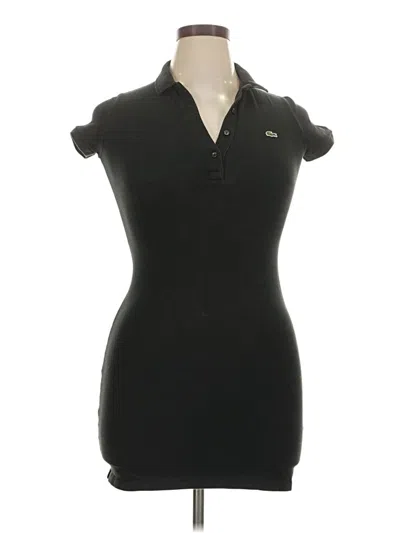 Pre-owned Lacoste Short Sleeve Polo Shirt In Black
