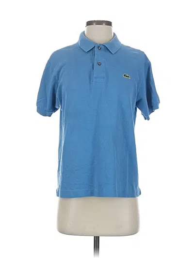 Pre-owned Lacoste Short Sleeve Polo Shirt In Blue