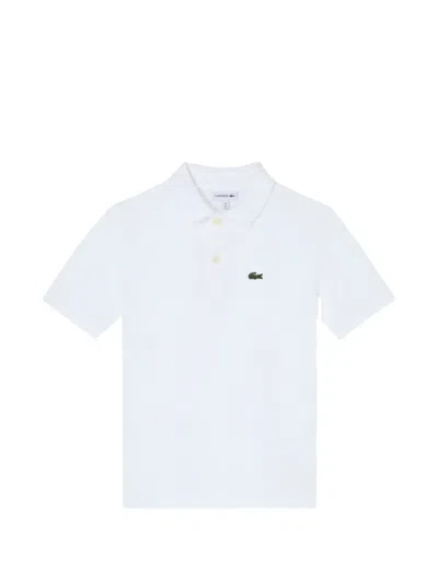 Lacoste Kids' Polo With Logo In White