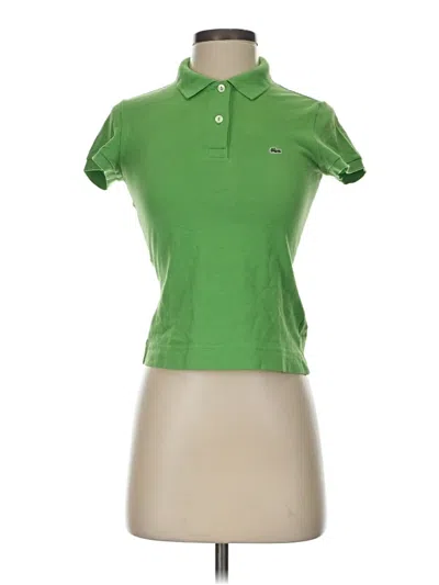 Pre-owned Lacoste Short Sleeve Polo Shirt In Green