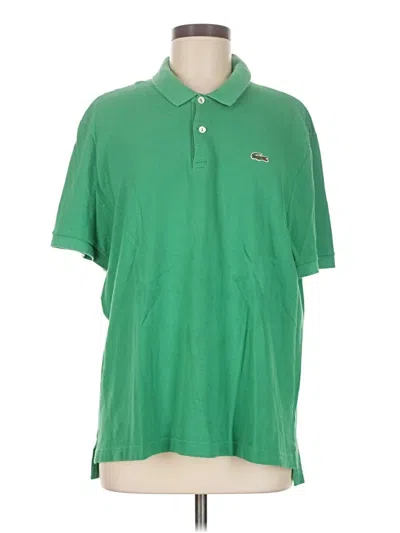 Pre-owned Lacoste Short Sleeve Polo Shirt In Green