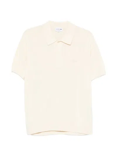 Lacoste Short-sleeve Polo Shirt In Neutral