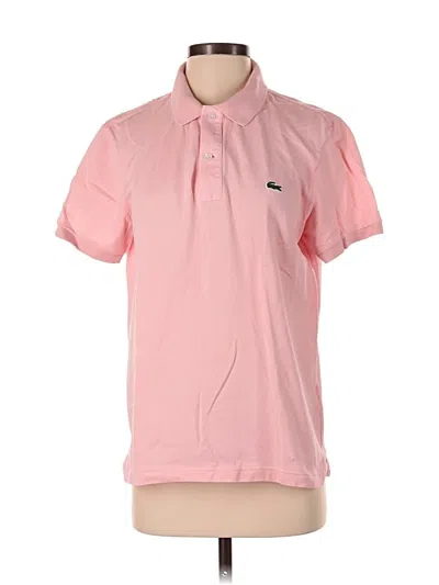 Pre-owned Lacoste Short Sleeve Polo Shirt In Pink