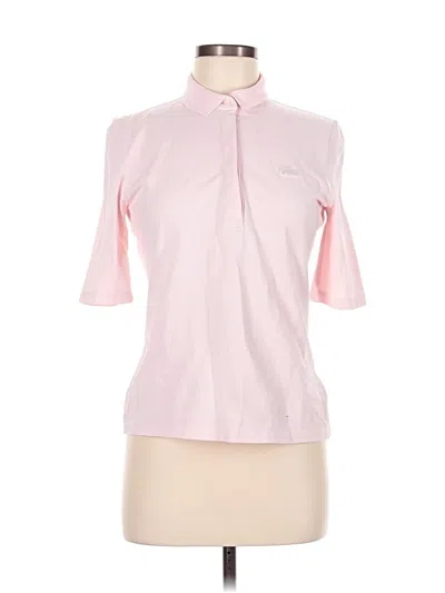 Pre-owned Lacoste Short Sleeve Polo Shirt In Pink