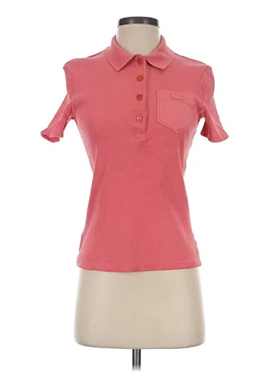 Pre-owned Lacoste Short Sleeve Polo Shirt In Pink