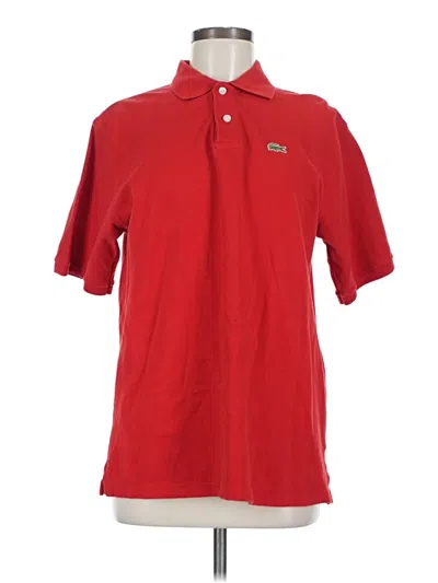 Pre-owned Lacoste Short Sleeve Polo Shirt In Red