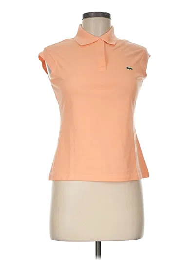 Lacoste Short Sleeve Polo Shirt In Red