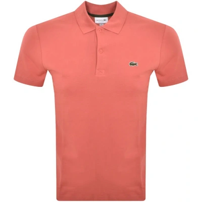 Lacoste Short Sleeve Polo T Shirt Red