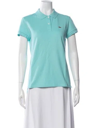 Pre-owned Lacoste Short Sleeve Polo W/ Tags In Blue/green