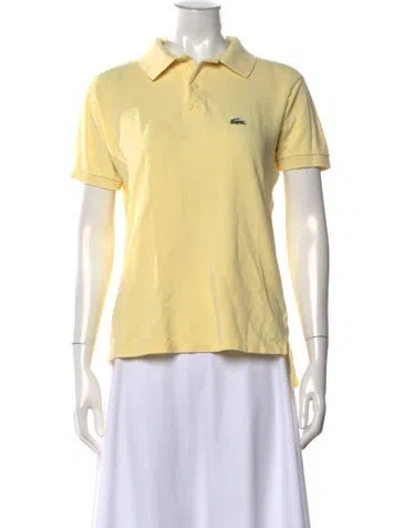 Pre-owned Lacoste Short Sleeve Polo In Yellow