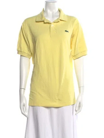 Pre-owned Lacoste Short Sleeve Polo In Yellow